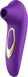 Sucking Vibrator Clitoral Stimulator Nipple Clitoris G-spot Suction Cup Female Sex Toys (Purple)