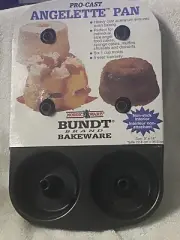Mini Bundt Pan Angelette Nonstick 6x Nordic Ware - 9 Inch x 14 Inch #2