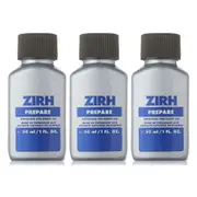 3 x ZIRH Prepare Pre-Shave Oil with Botanicals 30ml