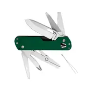 LEATHERMAN FREE T4 MULTI-TOOL STAINLESS EVERGREEN - 12 TOOLS