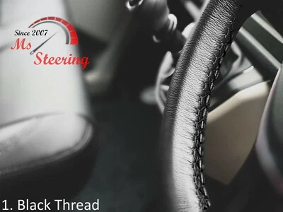 FITS TRIUMPH Spitfire mark iv 1300 70-74 BLACK LEATHER STEERING WHEEL COVER | DI