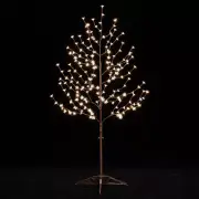 5Ft Lighted Cherry Blossom Tree with 184 Warm White LED Lights for Holiday Decor