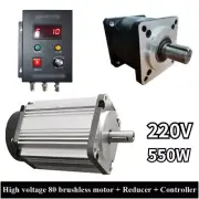 450-1KW 220V DC Planetary Reducer Variable Brushless Speed Controller Gear Motor