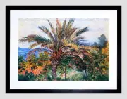 86282 CLAUDE MONET PALM TREE AT BORDIGHERA OLD Decor Wall Print Poster
