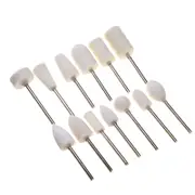 1Set 12Pcs Wool Burr Bits Drill Kit Manicure Polishing Wheel Rotary Abrasive Tool