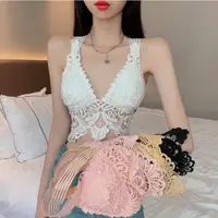 在飛比找ETMall東森購物網優惠-Sexy deep V bra embroidered to