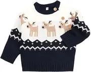 [TAIYCYXGAN] Baby Boys Girls Ugly Christmas Sweater Toddlers Deer Pullover Sweatshirt