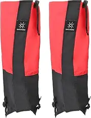 [uxcell] Leg Gaiters, Nylon Waterproof Shoe Covers Hiking Gaiters Snow Boot Gaiter, Rose Red, M