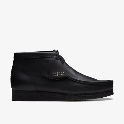 Clark Wallabee Leather Boot New With Box 12 Black