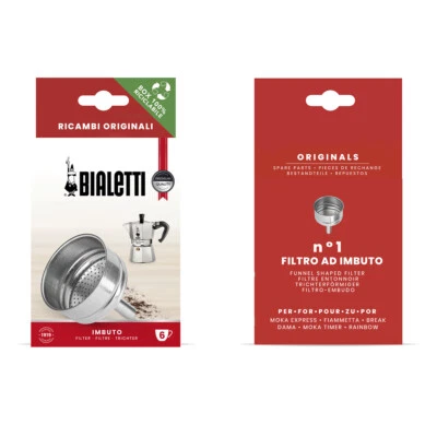 Bialetti Funnel Filter Moka Express Aluminium 2-12 Cups New Replacement Genuine