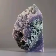 404G Natural Purple Grape Agate Chalcedony Crystal Tower Point Obelisk - USA