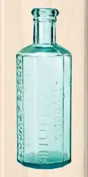Inkadinkado Wood Stamp, Bitters Bottle