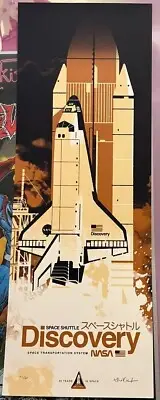 SIGNED Space Shuttle Discovery Kevin Dart Poster Art Print NASA Gallery 1988 LE