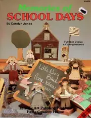 Memories of School Days Folk Art Decorative Painting Patterns Vintage Craft Book