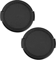 OTOTEC 2pcs 55mm Lens Cap 55mm Side Pinch Lens Cap 55mm Front Lens Cap 55mm Camera Lens Cover Compatible with Yashica Electro 35 G GT GS GSN GTN GL