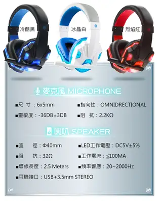 電競電腦耳機 附U字轉接器 耳罩式耳機 有線耳機 耳麥 (3.8折)