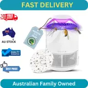 Indoor Fly Trap – Non-Zapper Mosquito & Bug Catcher with UV Light, Suction Fan,
