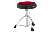 Pearl Roadster 15" Vented Round Cloth Red Cushion Drum Throne