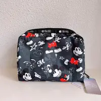 在飛比找蝦皮購物優惠-Lesportsac x Disney 灰黑快樂米奇 100