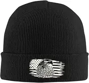 [VunKo] Unisex Bee Fluffy Beanie for Men and Women Cuffed Plain Knit Hat Winter Soft Warm Beanies Hats Cap