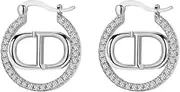 [PICKBEAU] Gold Earrings for Women | 14K Gold Plated Vintage Mesh Braided Filigree Textured Geometric Hoop Earrings Jewelry Gifts