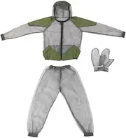 Kids Mosquito Suit Outdoor Net Clothing Mosquito Insect Bug Proof Clothing Insect Mesh Protection Clothing Mesh Insects Net Gloves mosquito suits for adults,bug suit Grey （ XL ）, Grey
