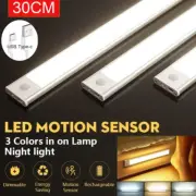 3 PACK LED Motion Sensor Under Closet Light Rechargeable Magnetic Cabinet Lamp