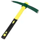 Forged Adze Pick Weeding Mattock Hoe Pick Axe - 15-Inch One Piece Intact