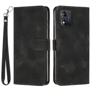 Stand Shockproof Wallet Phone Case For Motorola Moto E13 4g, Anti-scratch Imprinted Phone Cover