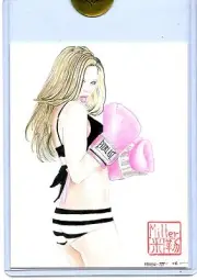 2007 BENCHWARMER BUFFY TYLER JUMBO SKETCH CARD BY MILLER