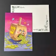 HOLIDAY GREETING CARD-CLAY Driedel / Dizzy DEVIN Garbage Pail Kids