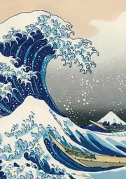 Journal Under the Wave off Kanagawa, Lined Paperback