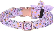 POPETPOP Pet Collar Rhinestone Decor Sunflower Dog Small Cat Collar Purple Cat Collars Rhinestone Trim Nativity Decor Sunflower Decor Pet Decor Accessory Six Petals Daisy Pure Cotton