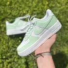 Pastel Mint Green Nike Air Force 1 Custom White Shoes Womens Kids Mens All Sizes