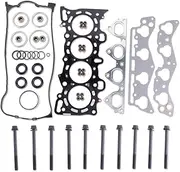 HS9915PT-1 Cylinder Head Gasket Set with Head bolts Compatible with Honda Civic 1996 1997 1998 1999 2000 1.6L, Civic del Sol 1996 1997, D16Y5 D16Y7 D16Y8 D16B5 SOHC Engine, Replace HS54234 HB4029