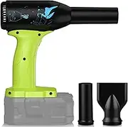 Fybemax Upgrade 400W Higher speed Mini Jet Blower Turbo Fan for Ryobi One+ 18V Battery, 3-Speed Portable Violent Wireless Fan, for Computer Key Board Cleaning,Car Drying,Camping,Outdoors(No Battery)