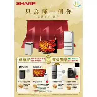 SHARP 夏普 541L 一級能效SJ-GD54V-SL自動除菌雙門一級能效變頻電冰箱 廠商直送