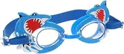 Cartoon Shark Swim Goggles for Boys and Girls Fog High-definition Comfortable Safe Swimming Glasses