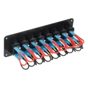 ›Blue 8 Gang Rocker Switch Panel LED Backlit On Off Switch Overload Protection