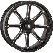 Wheel - HL4 Front/Rear - Gloss Black with Machined - 20x6.5 - 4/137 20HL04-1137