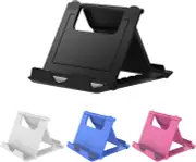 4 Pack Portable Cell Phone Stand Holder for Desk, Foldable Pocket-Sized Mount