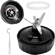 6 Fins Blender Blades Replacement for Nutri Ninja iQ 900 Watts/ 1000W, Ninja Blender Blade Replacement Parts Compatible with BL480 BL451-70 BL454-70 BL480-70 BL481-70... (4 Inch 18 24 32 oz ONLY)