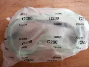 10 x CLEAR SAFETY GOGGLES / VENTED/ w/ Adjustable Strap