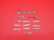 Handmade Damascus Steel Small Key Chain Articles Use As a Gift 16 Psc WI8
