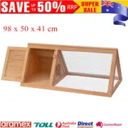 Outdoor Animal Rabbit end Cage Wood Hen Chicken Guinea Pet Iron Wire Mesh Run