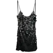 Aidan Mattox Black Sequin Mini Dress Size 6 - Party Dress