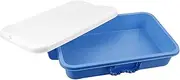 COSMEVIVI Portable Storage Box Plastic Sand Tray with Lid Sturdy Craft Storage Box Bright Color Design for Indoor Activities