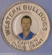 #VV. WESTERN BULLDOGS 2004 AFL CAPTAINS MEDALLION - CHRIS GRANT