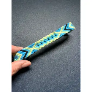 民族風編織手環編織幸運繩（藍）