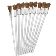10 Pcs Extended Rod Brush Drill Wheel for Parts Cleaning Brushes